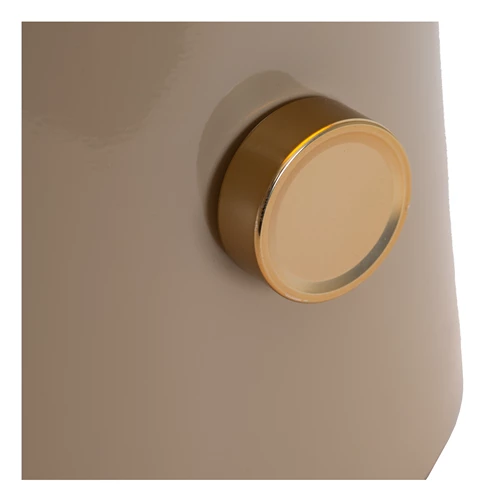 Lucide BARONE - Lampe de table - Ø 38 cm - 1xE27 - Taupe | Vibes - détail 3